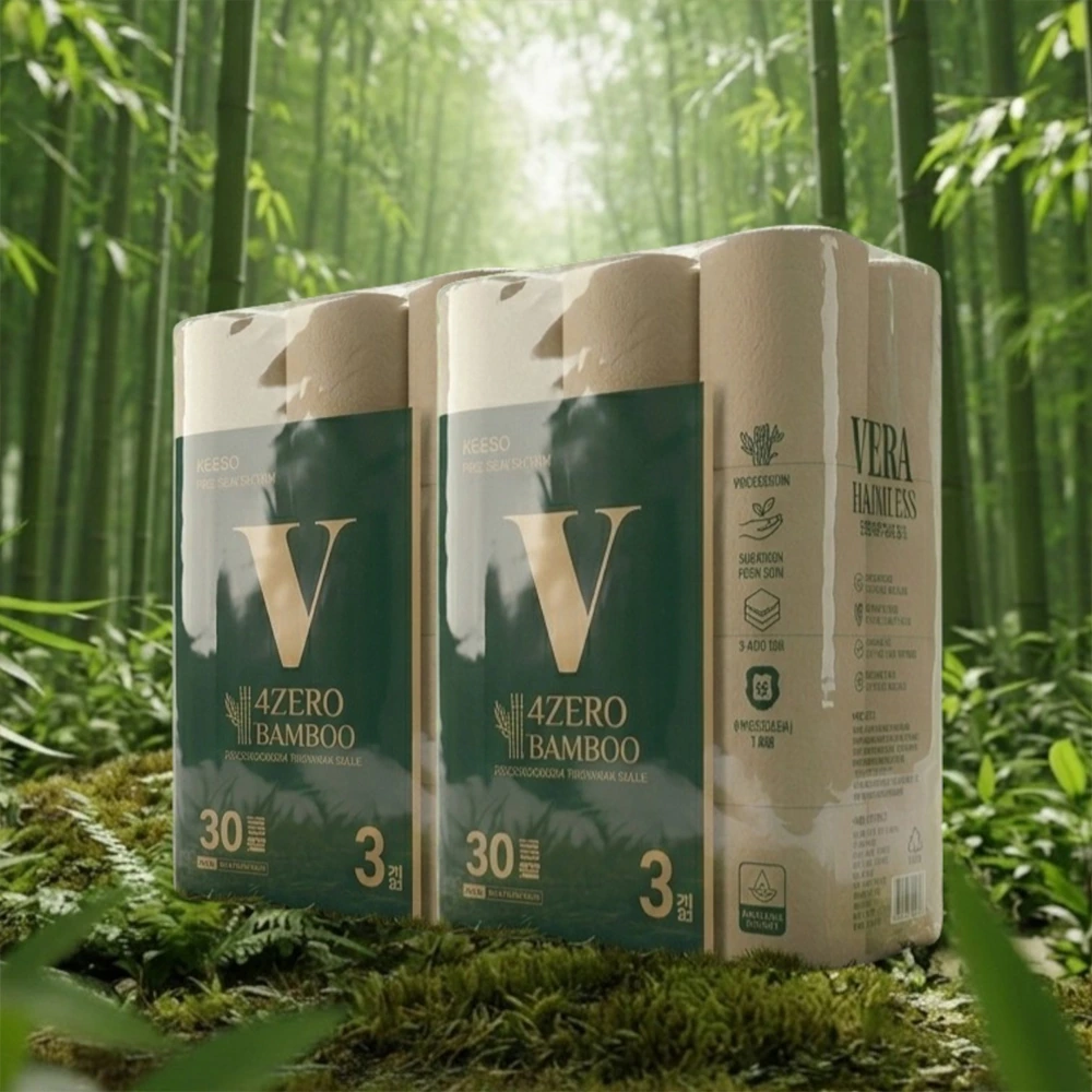 [혜택가 15,089원][VERA] 베라 4ZERO 무해력 뱀부 3겹엠보싱 30M 30롤 X1팩 대나무 화장지 휴지 (업체별도 무료배송)