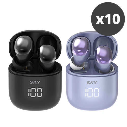 [대량구매관][스카이] 핏 버즈 X LED 블루투스5.4 방수 무선 이어폰 x 10개 IM-A26 (업체별도 무료배송)