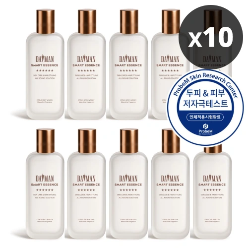 [대량구매관][다맨] 스마트 에센스 남성 올인원 화장품 100ml x 10개 (미백/주름개선 기능성) (업체별도 무료배송)+사은품증정