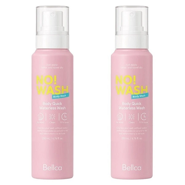 [벨카] 노워시 바디퀵 워터리스 바디워시 200ml x 2개 (업체별도 무료배송)