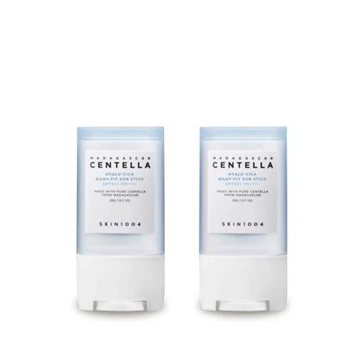 [스킨1004] 마다가스카르 센텔라 히알루-시카 실키핏 선 스틱 20g x 2개 (3중 기능성)(업체별도 무료배송)