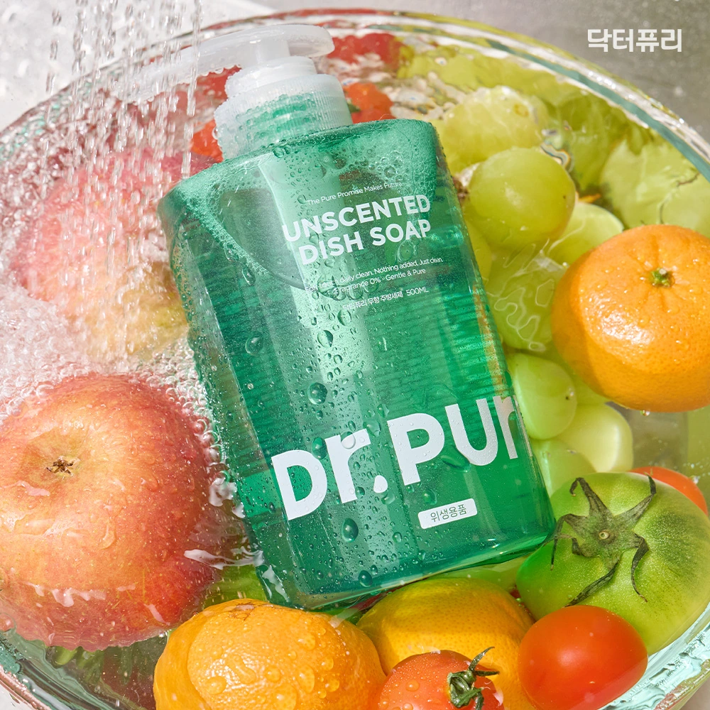[닥터퓨리] 무향 알러젠프리 주방세제 500ml x 2입 (업체별도 무료배송)