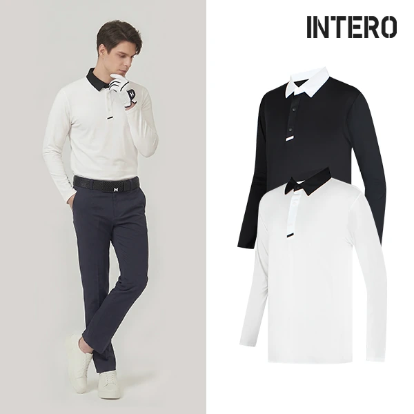 [INTERO]인테로 골프웨어 남성 봄/가을 골프티셔츠/XSHI(업체별도 무료배송)