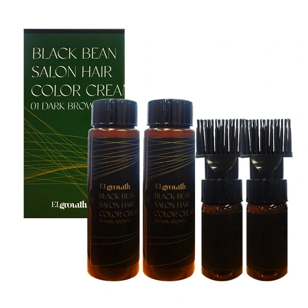 [1+1][엘그로스] 블랙빈 살롱 헤어 염색제 55ml+55ml (2종 중 선택)(업체별도 무료배송)