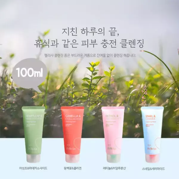 [대량구매관][펠리샤] 클렌징폼 100ml (3종 중 선택)(10개이상 구매)(업체별도 무료배송)