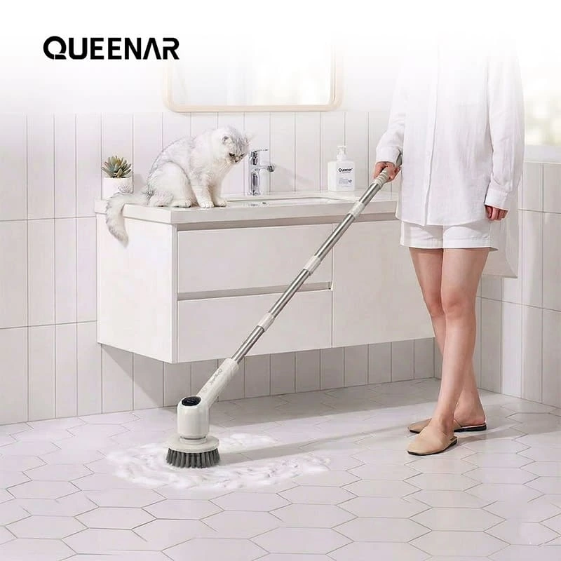 [QUEENAR] 퀸나 소프트 스윕 무선 욕실청소기 QN-CR120W(업체별도 무료배송)