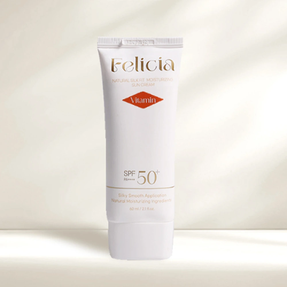[펠리샤] 내추럴 실크핏 비타민/스네일 수분 선크림 60ml SPF50+ PA+++ (2개이상 구매가능)(업체별도 무료배송)