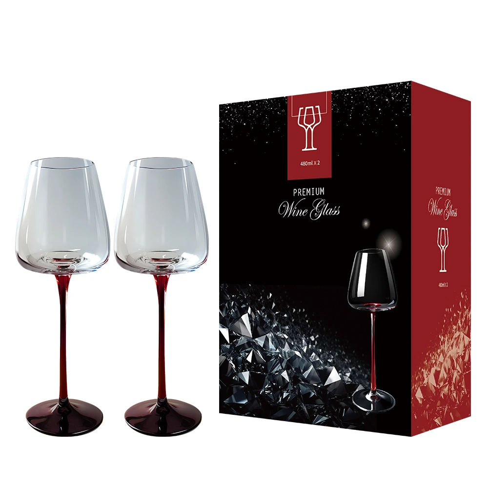 프리미엄 레드타이 와인잔 480ml 1세트(2p)(업체별도 무료배송)