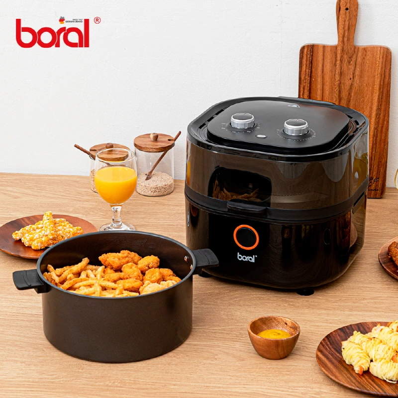 (리퍼) [Boral] 보랄 5L 윈도우 에어프라이어 BR-AF1500W(업체별도 무료배송)