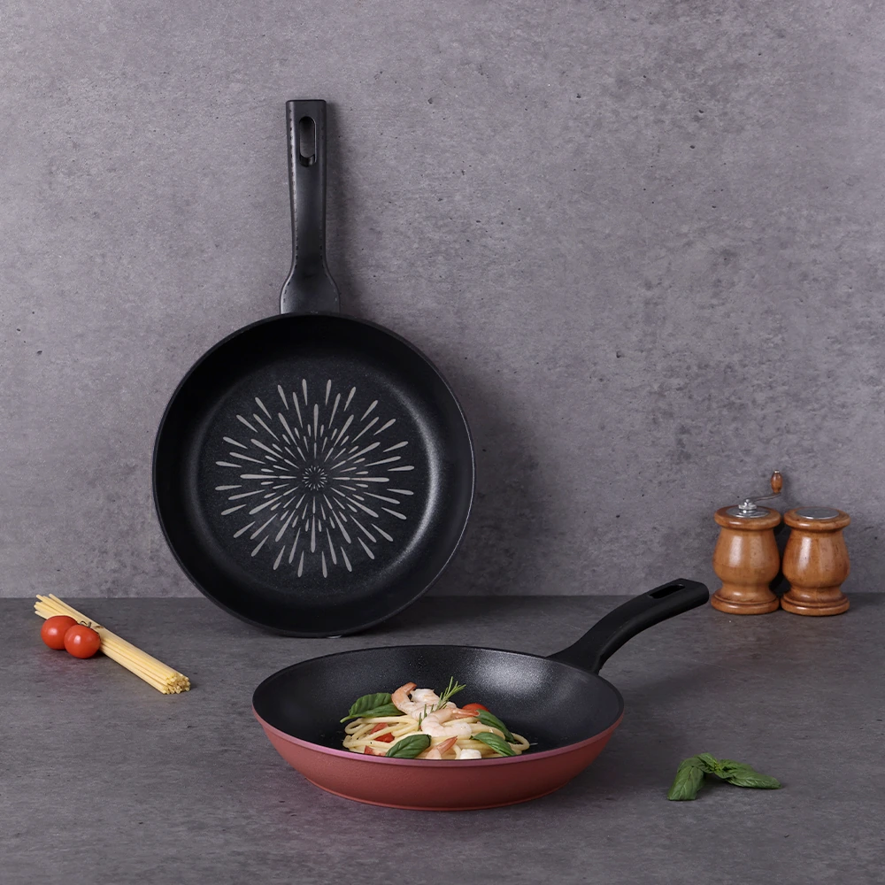 [리빙아트] 국내제조 논스틱코팅 벨벳 로즈 후라이팬 28cm (업체별도 무료배송)