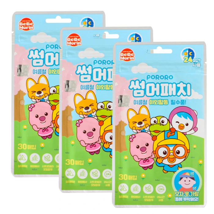 뽀로로 썸머패치 30매 x 3개 (업체별도 무료배송)