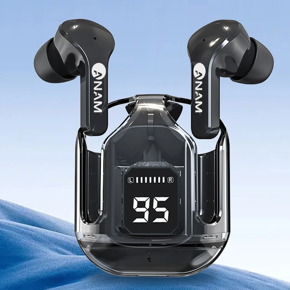 [ANAM] 아남 블루투스5.3 이어폰 (블랙/화이트)(IPX5방수) BT-AIR CLEAN (업체별도 무료배송)