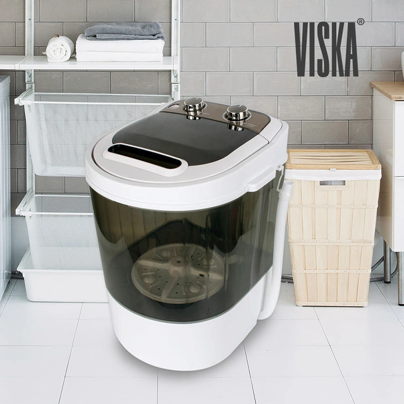[VISKA] 비스카 미니 세탁기 소형 3kg MR-H100WM(업체별도 무료배송)