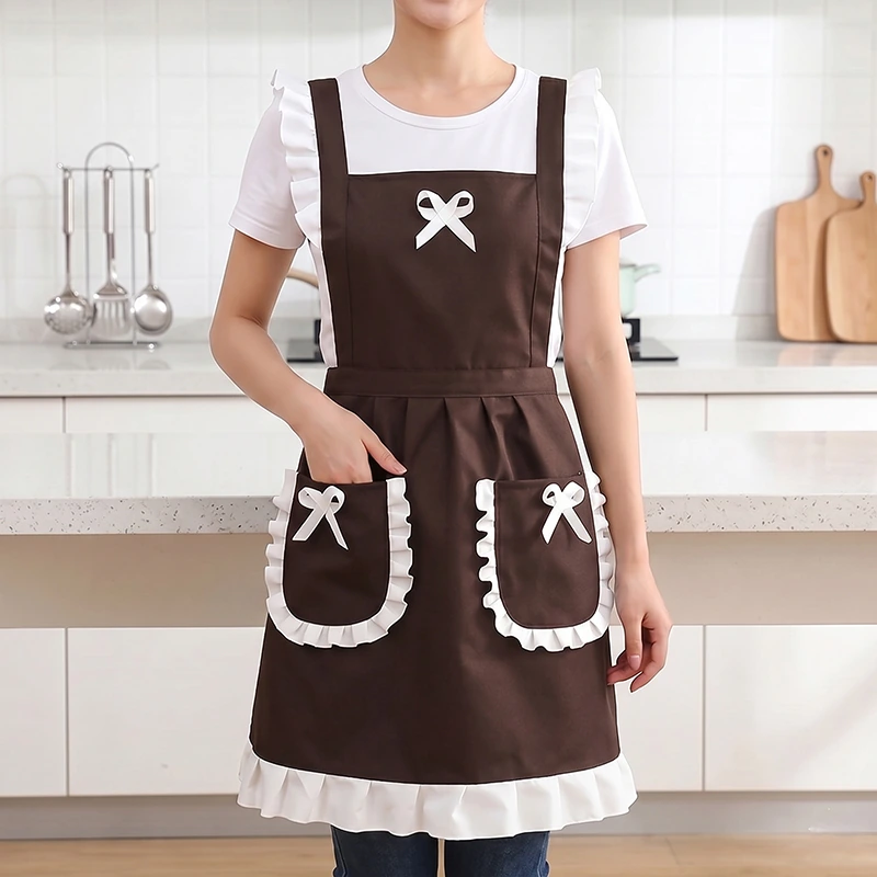 [MF스토어] 러블리 프릴 원피스 앞치마 (업체별도 무료배송)