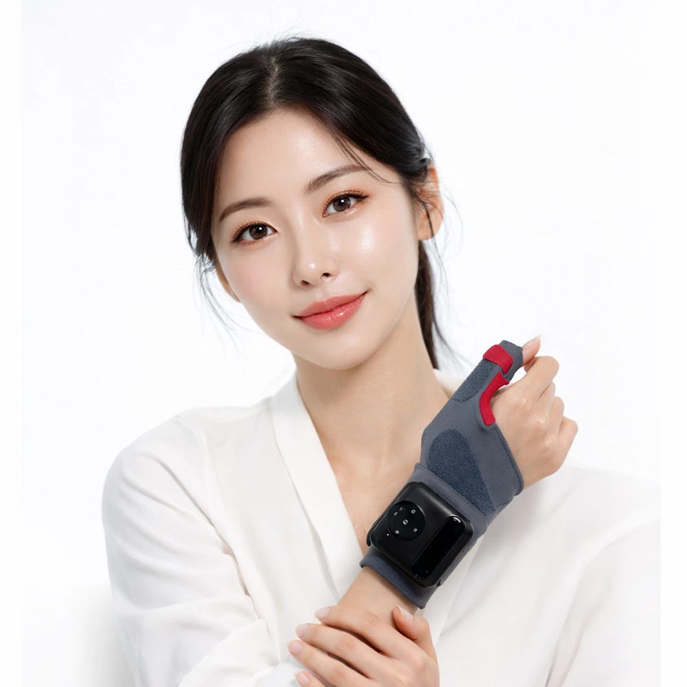 테크러브 엄지손목 EMS 저주파 마사지기 손목보호대(업체별도 무료배송)