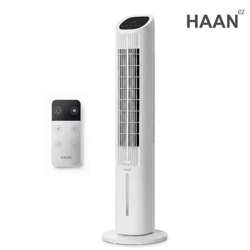 [한경희] 4L 음성인식 리모컨형 전자식 타워형 냉풍기 HA-L1400 (업체별도 무료배송)